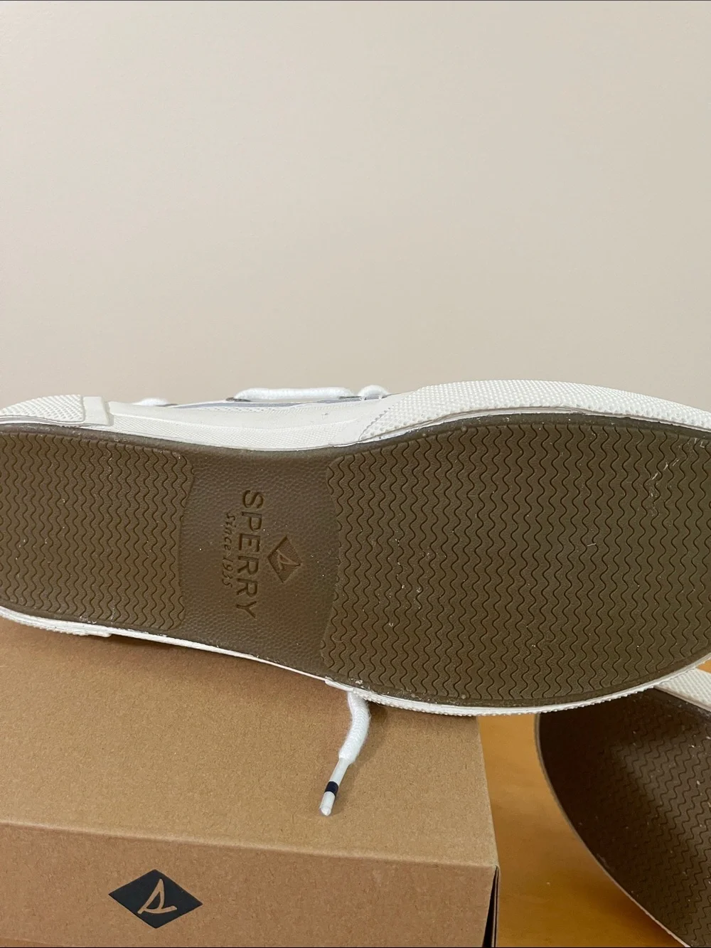Sperry Men's White 2 Eye Boat Sneakers